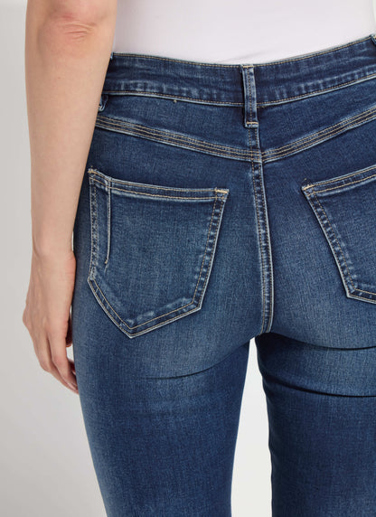Lysse Ankle Estelle Everyday Flare Denim (27" Inseam) Asutex Mosswood