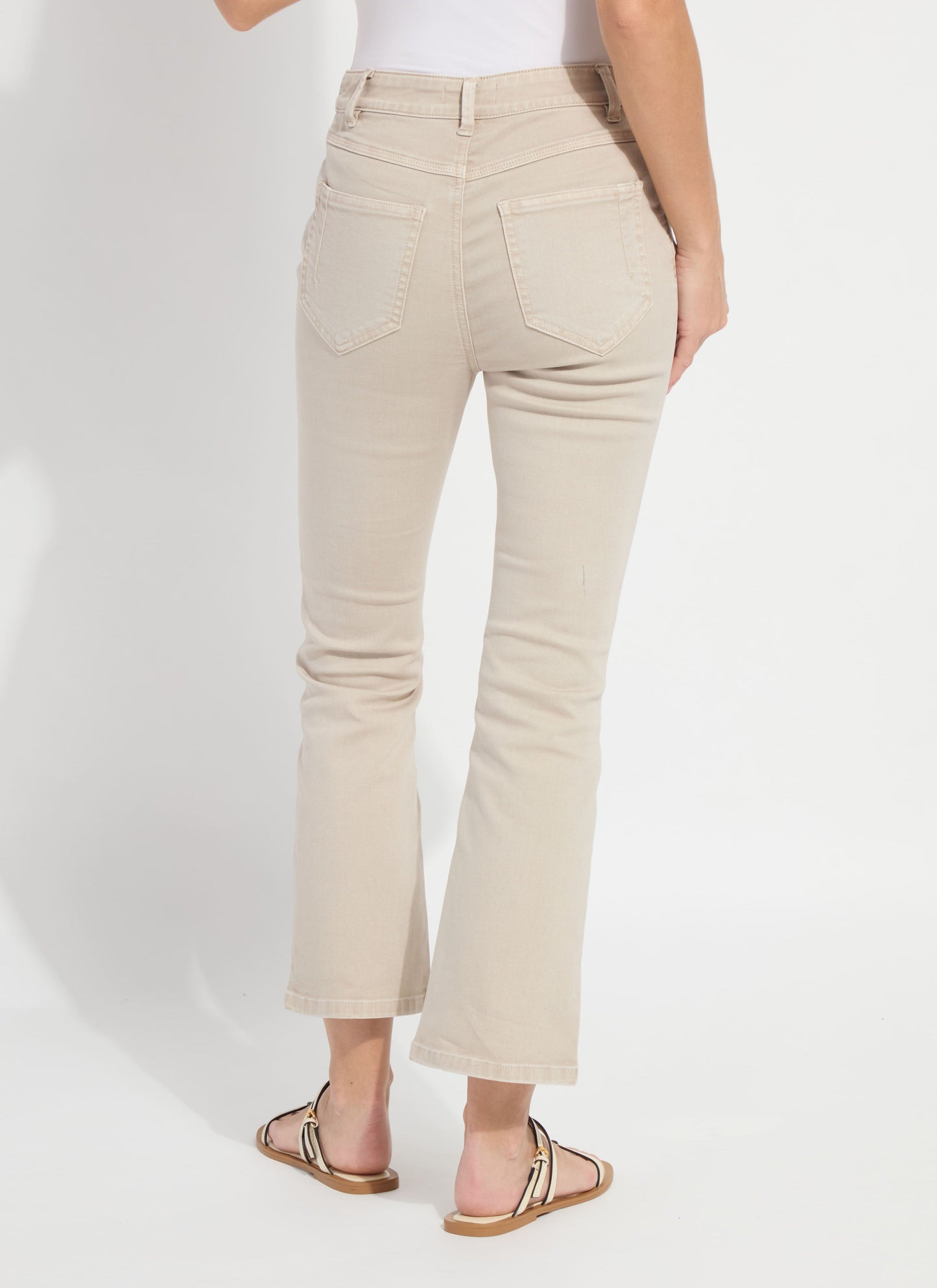 Lysse Ankle Estelle Everyday Flare Denim (27" Inseam) Asutex Mosswood