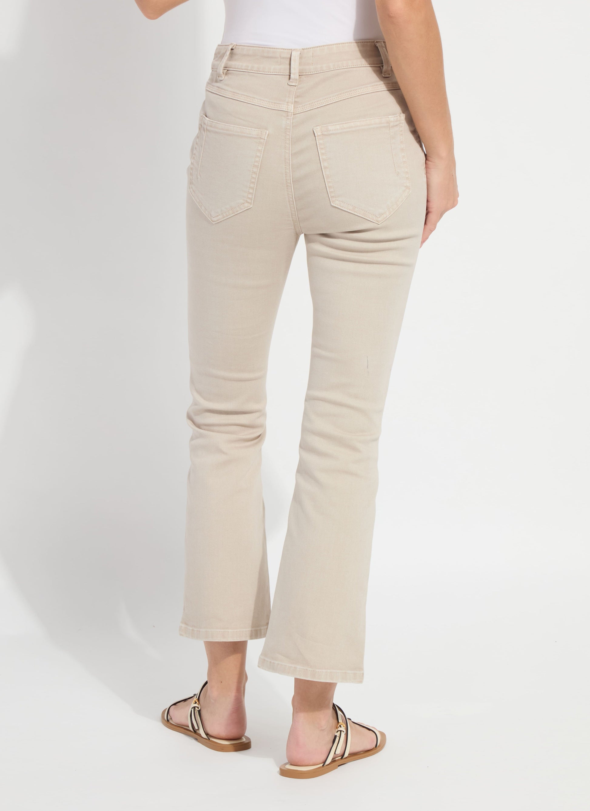 Lysse Ankle Estelle Everyday Flare Denim (27" Inseam) Asutex Mosswood