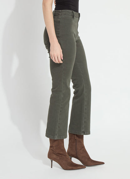 Lysse Ankle Estelle Everyday Flare Denim (27" Inseam) Asutex Mosswood
