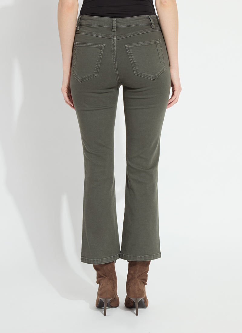 Lysse Ankle Estelle Everyday Flare Denim (27" Inseam) Asutex Mosswood