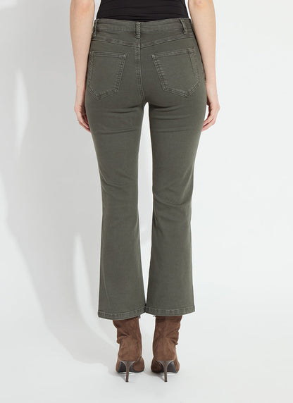 Lysse Ankle Estelle Everyday Flare Denim (27" Inseam) Asutex Mosswood