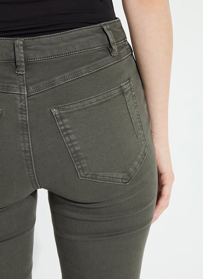 Lysse Ankle Estelle Everyday Flare Denim (27" Inseam) Asutex Mosswood