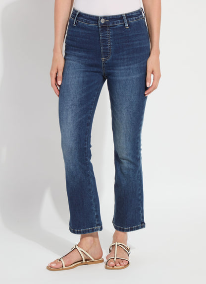 Lysse Ankle Estelle Everyday Flare Denim (27" Inseam) Asutex Mosswood
