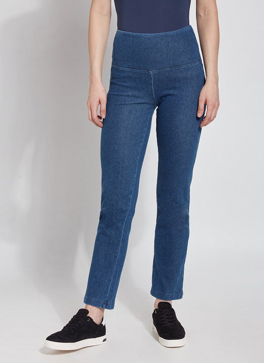 Lysse Denim Straight Leg Jean Legging  Mid Wash