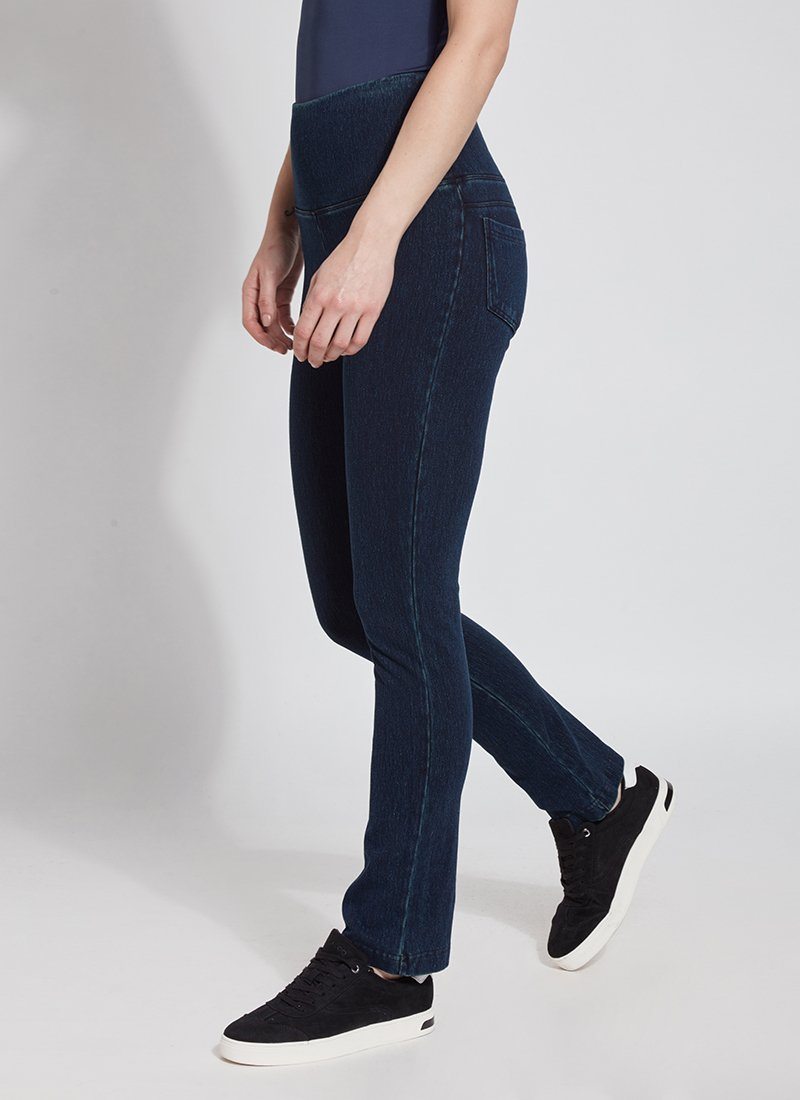 Lysse Denim Straight Leg Jean Legging  Mid Wash