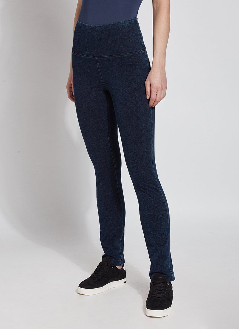 Lysse Denim Straight Leg Jean Legging  Mid Wash