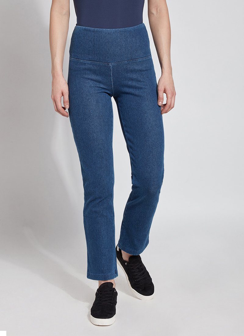 Lysse Denim Straight Leg Jean Legging  Mid Wash