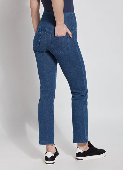 Lysse Denim Straight Leg Jean Legging  Mid Wash