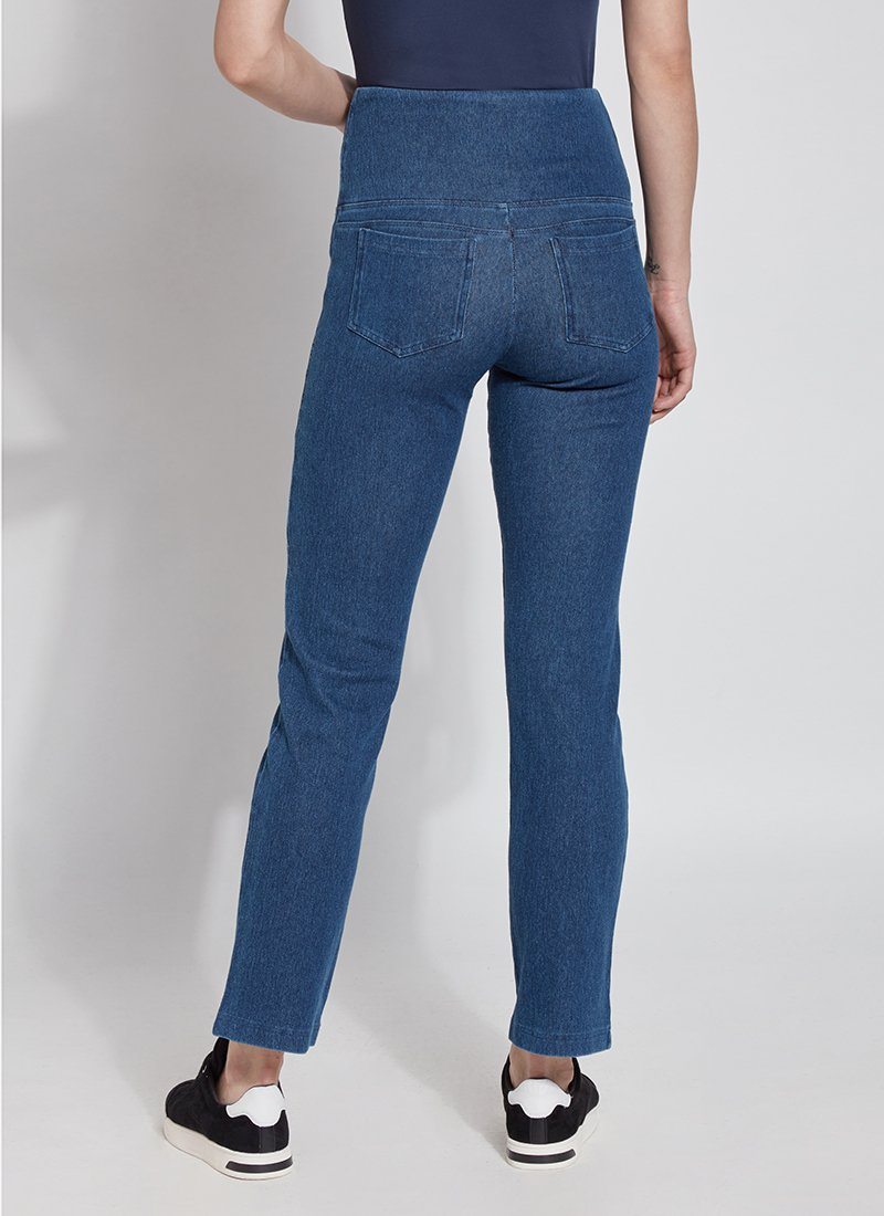 Lysse Denim Straight Leg Jean Legging  Mid Wash