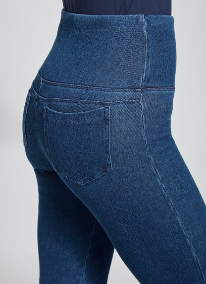 Lysse Denim Straight Leg Jean Legging  Mid Wash
