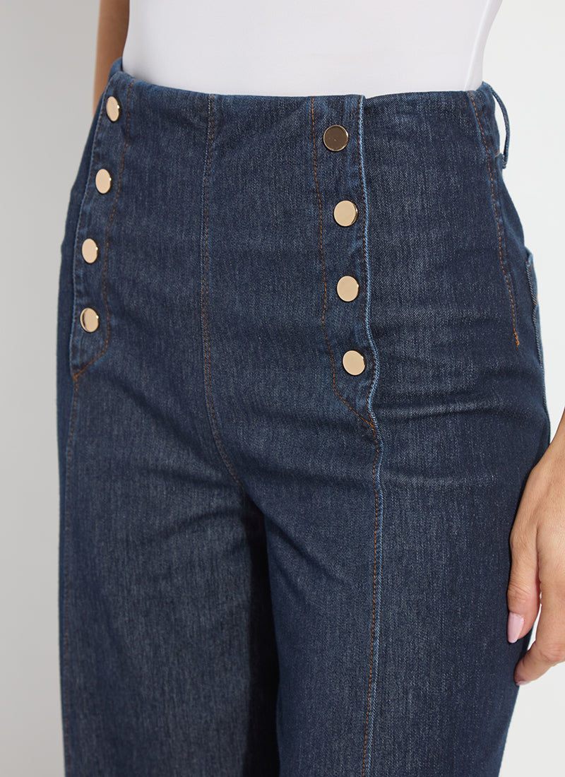 Lysse Kaia Wide Leg Denim (25.5" Inseam) Indigo
