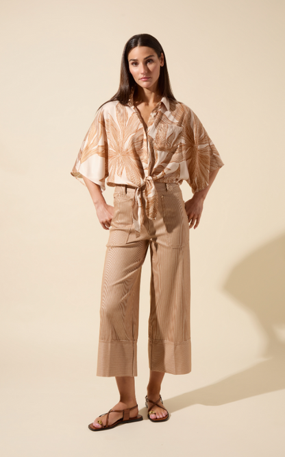Lysse Analia Wide Leg Denim (25" Inseam) Cinnamon Sheen Line
