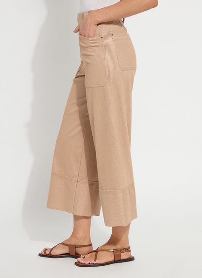 Lysse Analia Wide Leg Denim (25" Inseam) Cinnamon Sheen Line