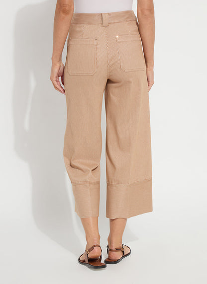 Lysse Analia Wide Leg Denim (25" Inseam) Cinnamon Sheen Line