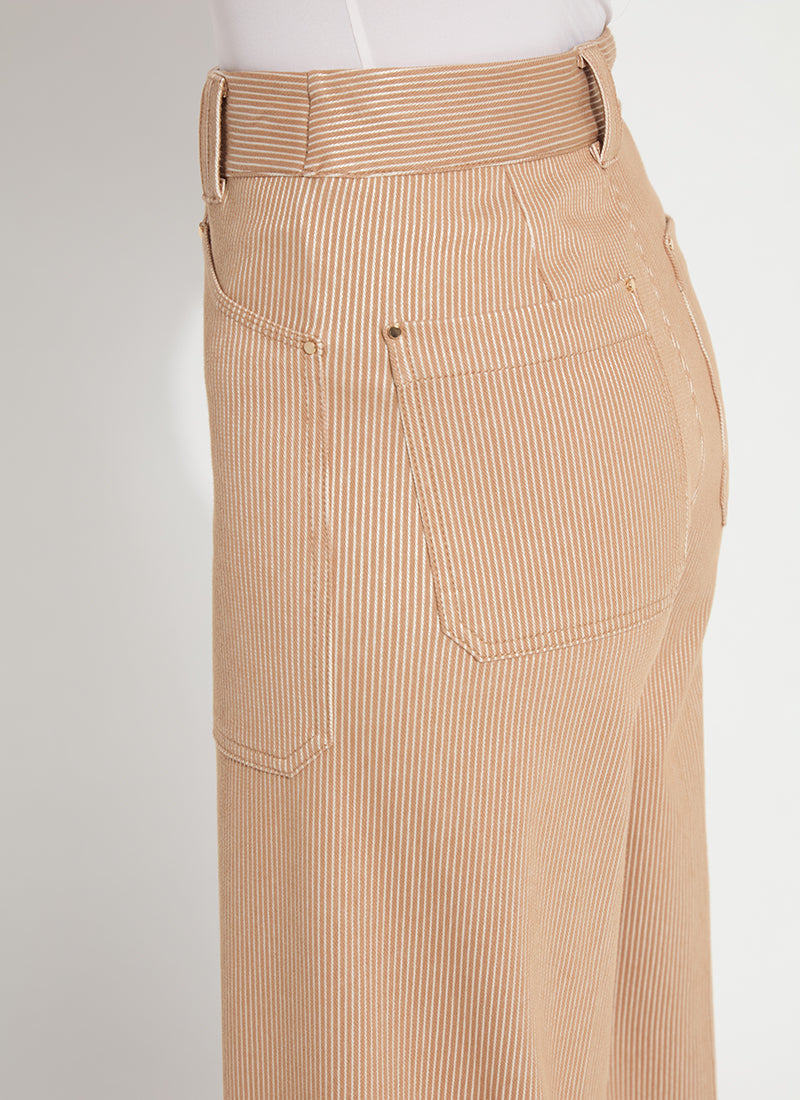 Lysse Analia Wide Leg Denim (25" Inseam) Cinnamon Sheen Line