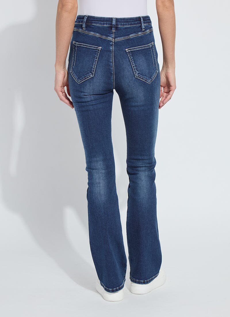 Lysse Estelle Everyday Flare Denim (32" Inseam) Distressed Black