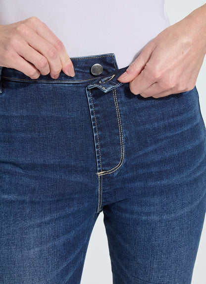 Lysse Estelle Everyday Flare Denim (32" Inseam) Distressed Black