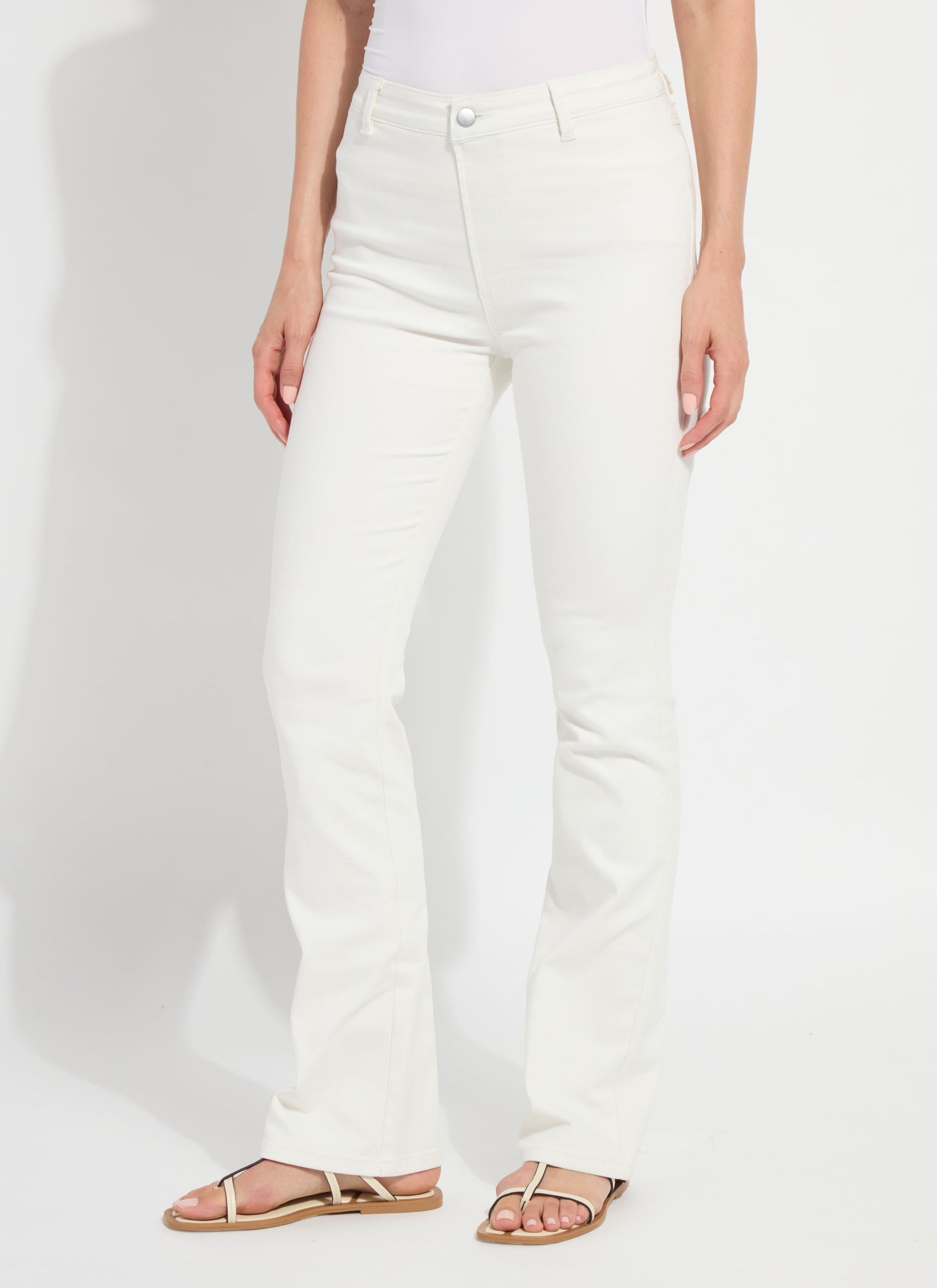 Lysse Estelle Everyday Flare Denim (32" Inseam) Distressed Black