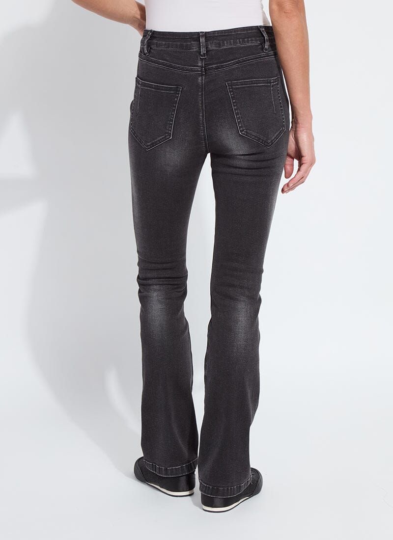 Lysse Estelle Everyday Flare Denim (32" Inseam) Distressed Black