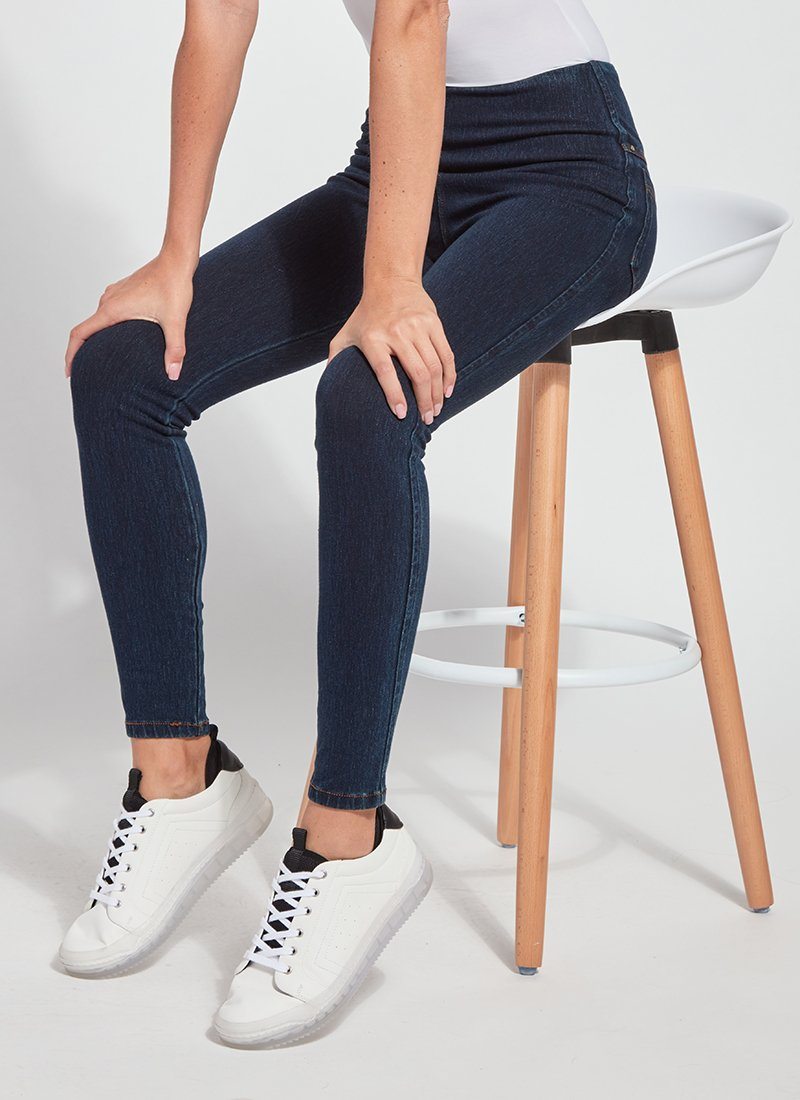 Lysse Toothpick Denim Jean Leggings  Mid Wash