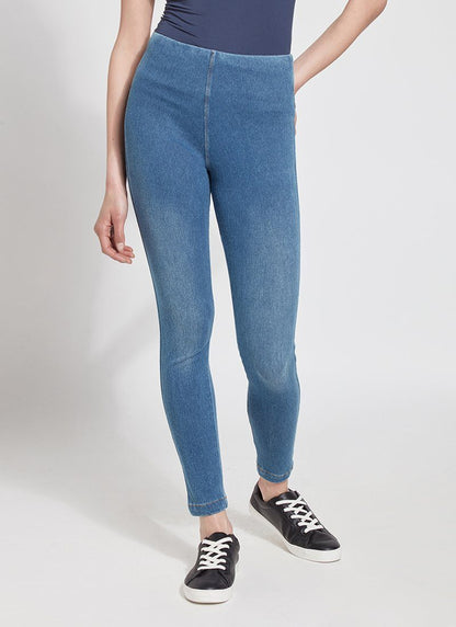 Lysse Toothpick Denim Jean Leggings  Mid Wash