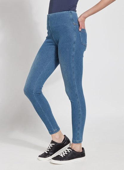 Lysse Toothpick Denim Jean Leggings  Mid Wash