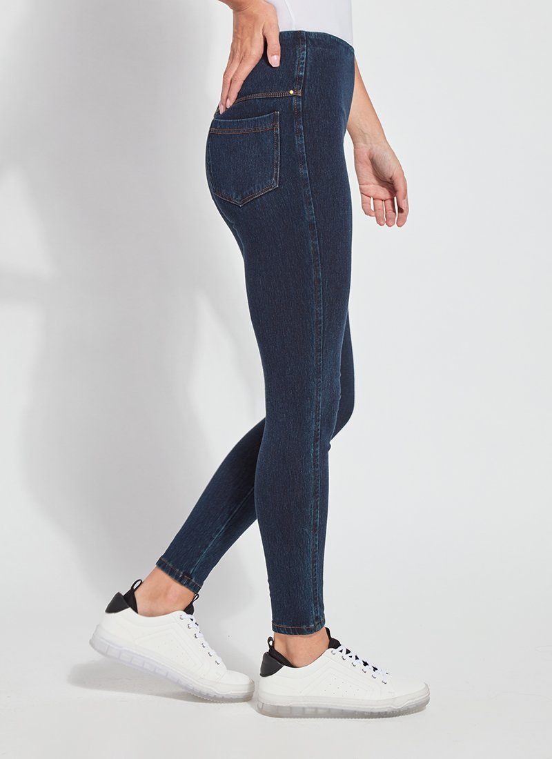 Lysse Toothpick Denim Jean Leggings  Mid Wash