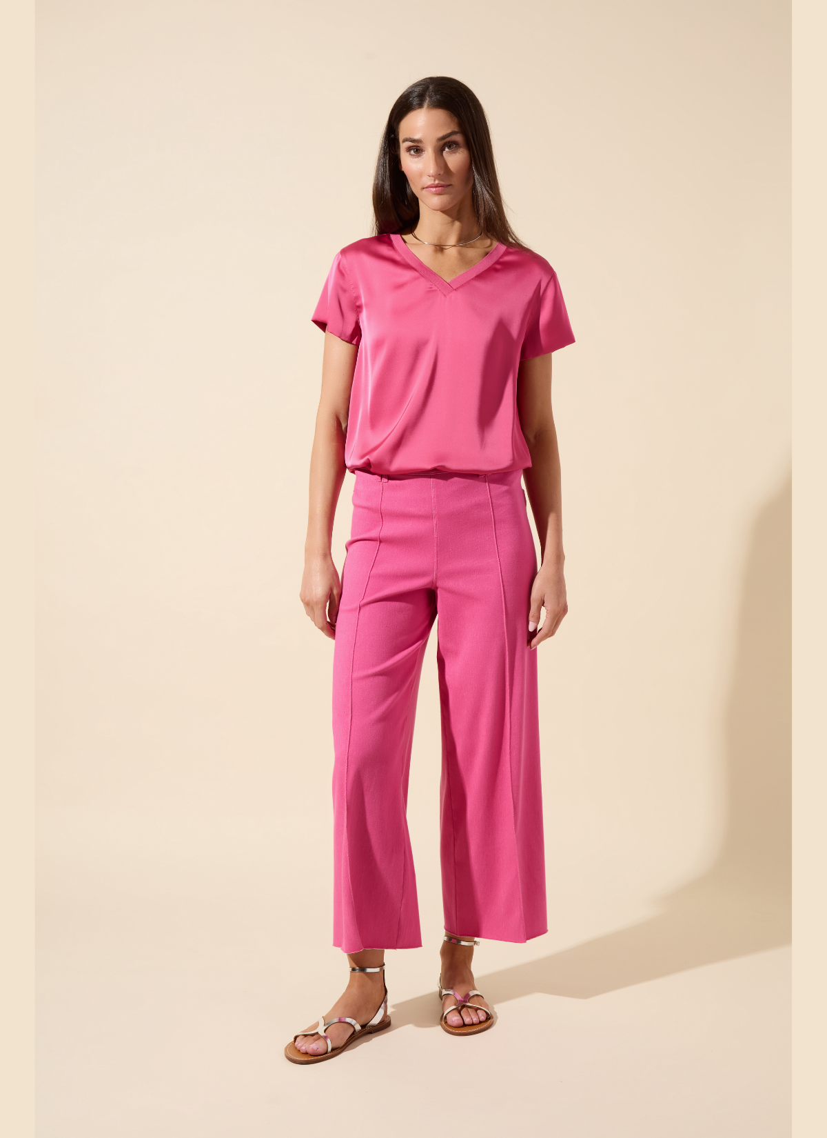 Lysse Erin Pintuck Repreve Denim - Hot Pink (27" Inseam) Hot Pink