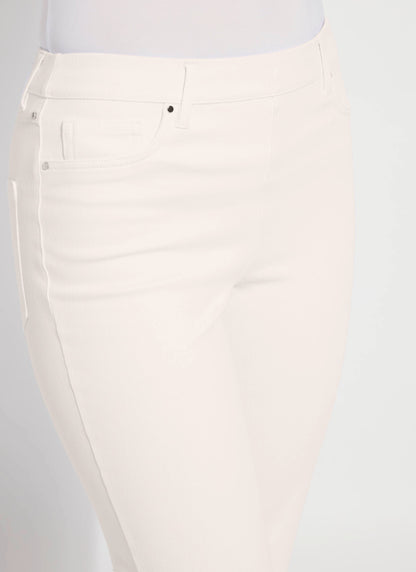 Lysse Billie Eyelet Straight Denim (26" Inseam) Bleached Blue