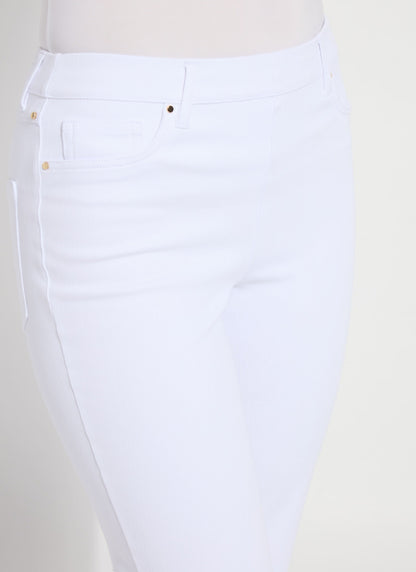 Lysse Billie Eyelet Straight Denim (26" Inseam) Bleached Blue