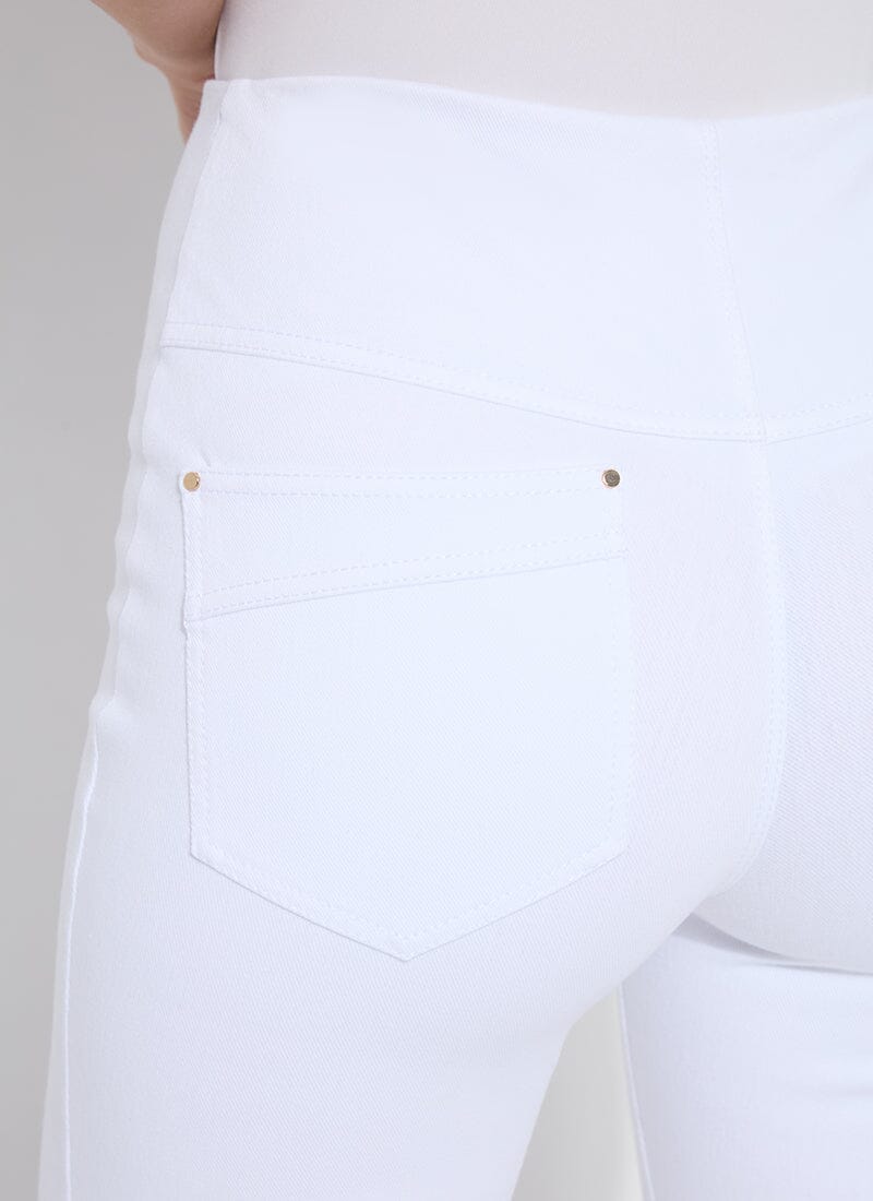 Lysse Dara Seamed Hem Crop Denim (25" Inseam) Mid Wash