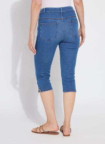 Lysse Granada Front Pocket Capri Denim (18.5" Inseam) Mid Wash