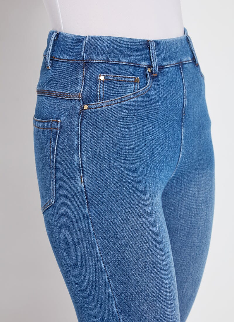 Lysse Granada Front Pocket Capri Denim (18.5" Inseam) Mid Wash
