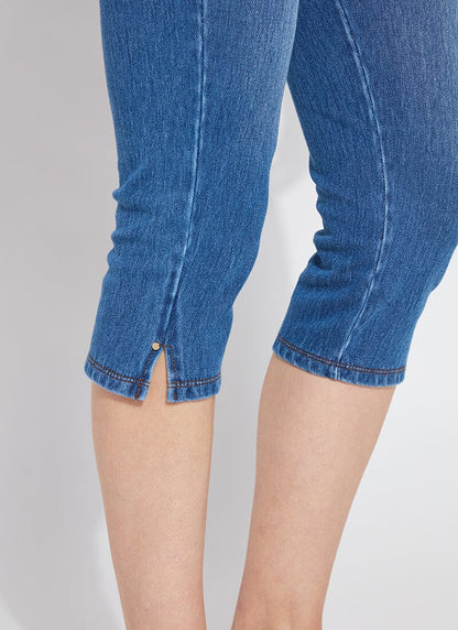 Lysse Granada Front Pocket Capri Denim (18.5" Inseam) Mid Wash