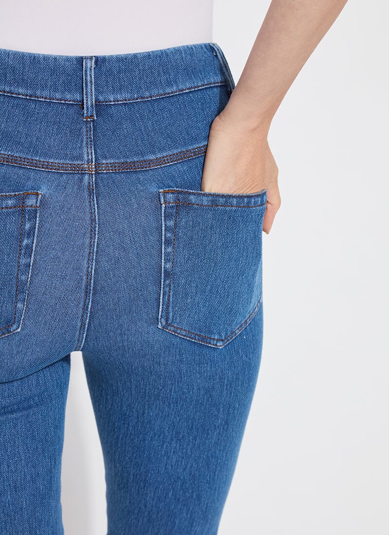 Lysse Granada Front Pocket Capri Denim (18.5" Inseam) Mid Wash