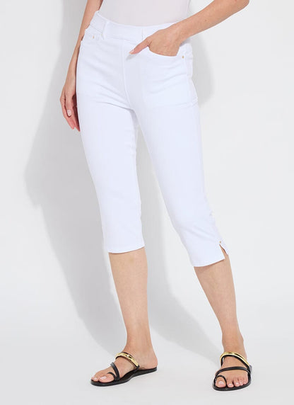 Lysse Granada Front Pocket Capri Denim (18.5" Inseam) Mid Wash