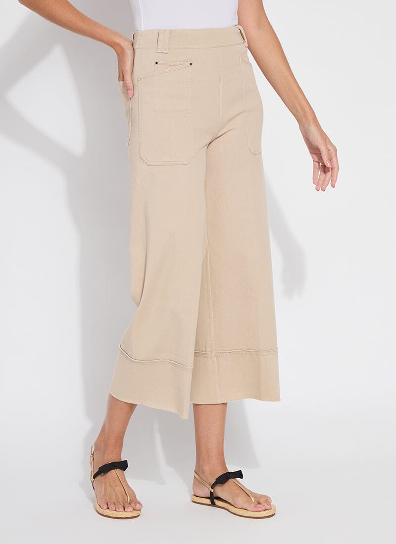 Lysse Analia Wide Leg Denim (25" Inseam) Linen
