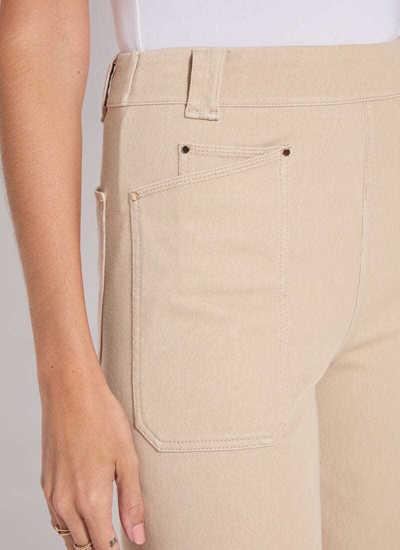 Lysse Analia Wide Leg Denim (25" Inseam) Linen