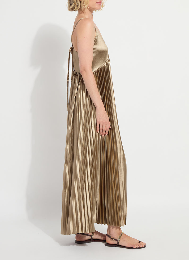 Lysse Lauren Pleated Midi Dress Celadon