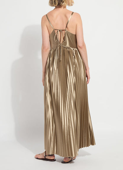 Lysse Lauren Pleated Midi Dress Celadon