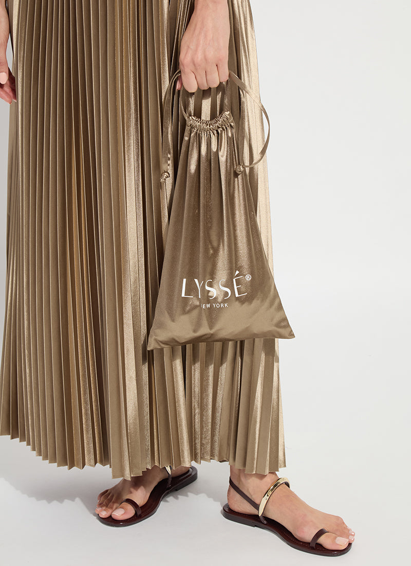 Lysse Lauren Pleated Midi Dress Celadon