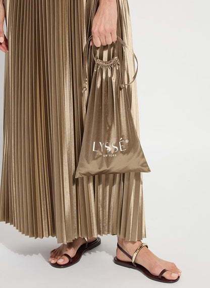 Lysse Lauren Pleated Midi Dress Celadon