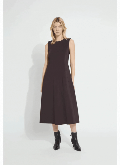 Lysse Maurelle Neoprene Seamed Dress Double Espresso