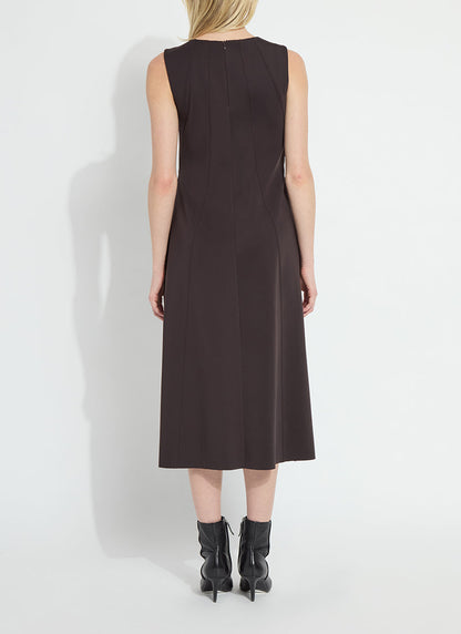 Lysse Maurelle Neoprene Seamed Dress Double Espresso