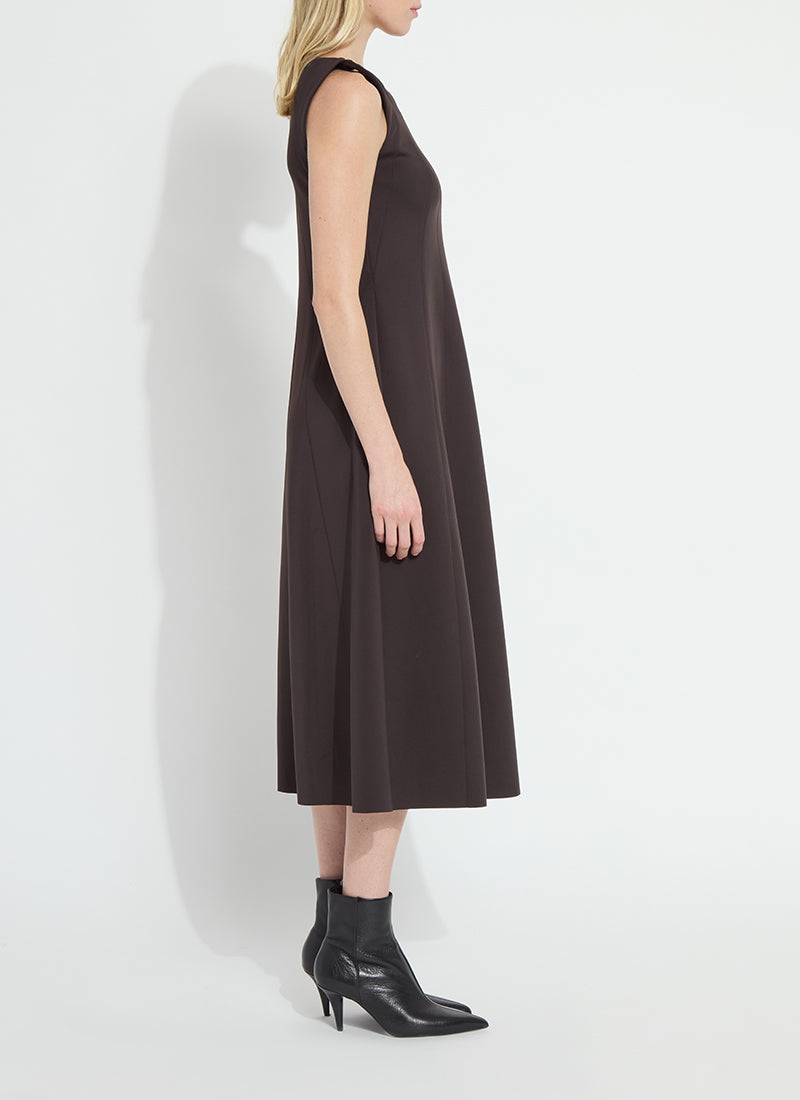 Lysse Maurelle Neoprene Seamed Dress Double Espresso