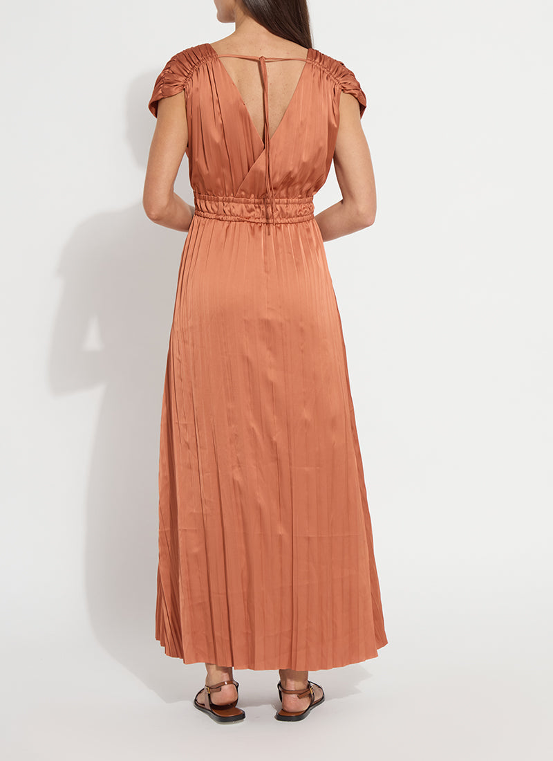 Lysse Maite Packable Pleated Dress Saffron