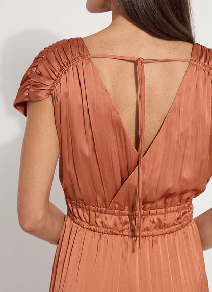 Lysse Maite Packable Pleated Dress Saffron