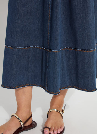 Lysse Zelda Midi Belted Denim Dress Indigo