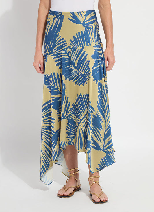 Lysse Catriona Handkerchief Printed Skirt Sicilian Palm
